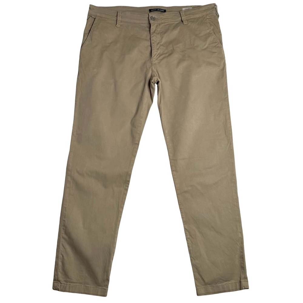 Mavi Edward Slim Straight Leg Chino Pants Khaki Tan‎ Men’s Sz 38x32